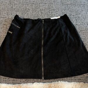 Black Zippered Skirt